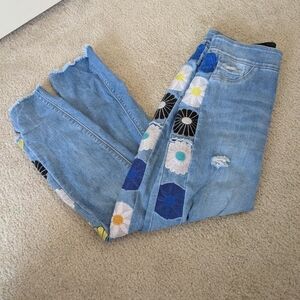 Coco + Carmen Blue Floral Women Jeans